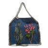 Stella McCartney Blue Denim Embroidered Mini Falabella Tote For Women