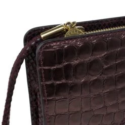 Stella McCartney Red Faux Leather Patchwork Oversized Waverley Clutch For Women -Stella McCartney Sales luxury women stella mccartney used handbags p14144 006