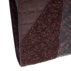 Stella McCartney Red Faux Leather Patchwork Oversized Waverley Clutch For Women -Stella McCartney Sales luxury women stella mccartney used handbags p14144 008