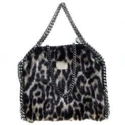 Stella McCartney Beige Faux Fur Mini Falabella Tote For Women