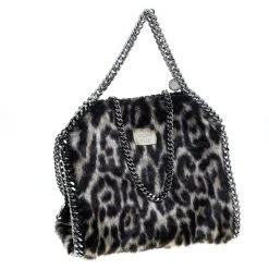 Stella McCartney Beige Faux Fur Mini Falabella Tote For Women -Stella McCartney Sales luxury women stella mccartney used handbags p143809 0003
