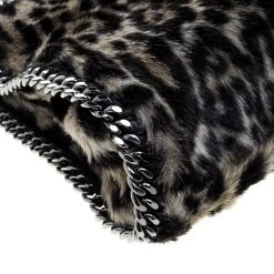 Stella McCartney Beige Faux Fur Mini Falabella Tote For Women -Stella McCartney Sales luxury women stella mccartney used handbags p143809 0010