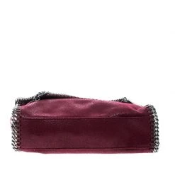 Stella McCartney Burgundy Faux Leather Falabella Shoulder Bag For Women -Stella McCartney Sales luxury women stella mccartney used handbags p146004 006
