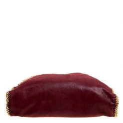 Stella McCartney Burgundy Faux Leather Large Falabella Tote For Women -Stella McCartney Sales luxury women stella mccartney used handbags p149523 0006
