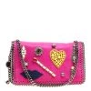 Stella McCartney Pink Faux Leather Embellished Falabella Crossbody Bag For Women -Stella McCartney Sales luxury women stella mccartney used handbags p150135 0001