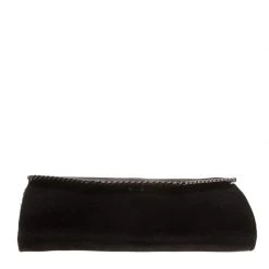 Stella McCartney Black Velvet Falabella Shoulder Bag For Women -Stella McCartney Sales luxury women stella mccartney used handbags p156715 0006