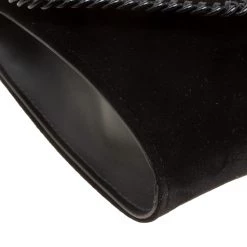 Stella McCartney Black Velvet Falabella Shoulder Bag For Women -Stella McCartney Sales luxury women stella mccartney used handbags p156715 0010