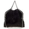 Stella McCartney Black Sequins And Velvet Small Falabella Tote For Women 1 Stella McCartney Black Sequins And Velvet Small Falabella Tote For Women -Stella McCartney Sales luxury women stella mccartney used handbags p159175 0001