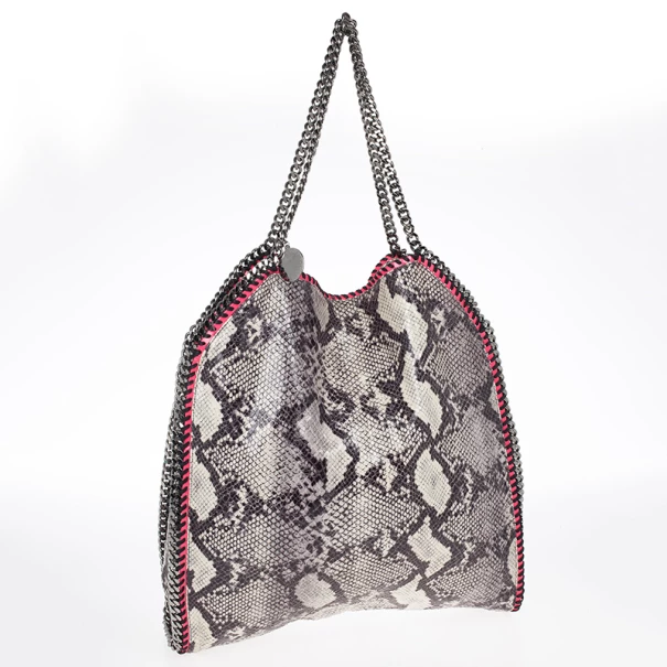 Stella McCartney Animal Chalk Falabella Faux Snakeskin Tote For Women 5 Stella McCartney Animal Chalk Falabella Faux Snakeskin Tote For Women - Image 3