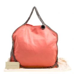 Stella McCartney Coral Faux Leather Small Falabella Tote For Women -Stella McCartney Sales luxury women stella mccartney used handbags p168077 011