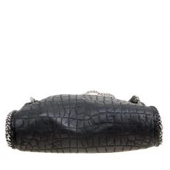 Stella McCartney Black Croc Embossed Faux Leather Small Falabella Tote For Women -Stella McCartney Sales luxury women stella mccartney used handbags p170629 006