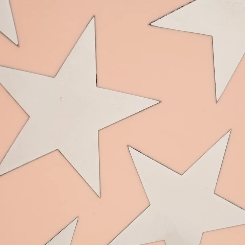Stella McCartney Blush Pink Plexiglass Stars Clutch For Women 7 Stella McCartney Blush Pink Plexiglass Stars Clutch For Women - Image 5