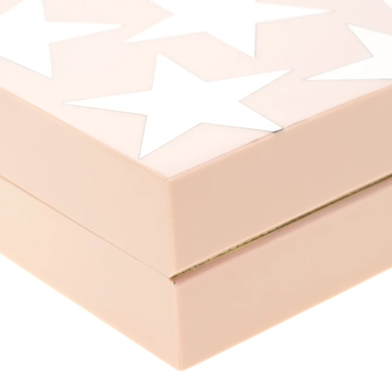 Stella McCartney Blush Pink Plexiglass Stars Clutch For Women 12 Stella McCartney Blush Pink Plexiglass Stars Clutch For Women - Image 10