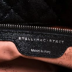 Stella Mccartney Black Quilted Faux Leather Falabella Shaggy Deer Tote For Women -Stella McCartney Sales luxury women stella mccartney used handbags p186067 002