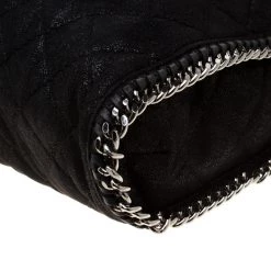 Stella Mccartney Black Quilted Faux Leather Falabella Shaggy Deer Tote For Women -Stella McCartney Sales luxury women stella mccartney used handbags p186067 010