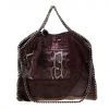 Stella McCartney Burgundy Faux-Python And Crocodile Embossed Leather Falabella Tote Bag For Women -Stella McCartney Sales luxury women stella mccartney used handbags p186869 008