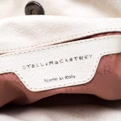 Stella McCartney Off White Faux Leather Mini Falabella Tote For Women -Stella McCartney Sales luxury women stella mccartney used handbags p187060 005