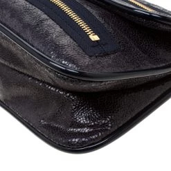 Stella McCartney Navy Blue Faux Leather Double Zip Clutch For Women -Stella McCartney Sales luxury women stella mccartney used handbags p196975 005