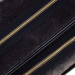 Stella McCartney Navy Blue Faux Leather Double Zip Clutch For Women -Stella McCartney Sales luxury women stella mccartney used handbags p196975 010