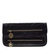 Stella McCartney Navy Blue Faux Leather Double Zip Clutch For Women -Stella McCartney Sales luxury women stella mccartney used handbags p196975 012