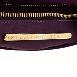 Stella McCartney Purple Satin Double Zip Clutch For Women -Stella McCartney Sales luxury women stella mccartney used handbags p196978 003