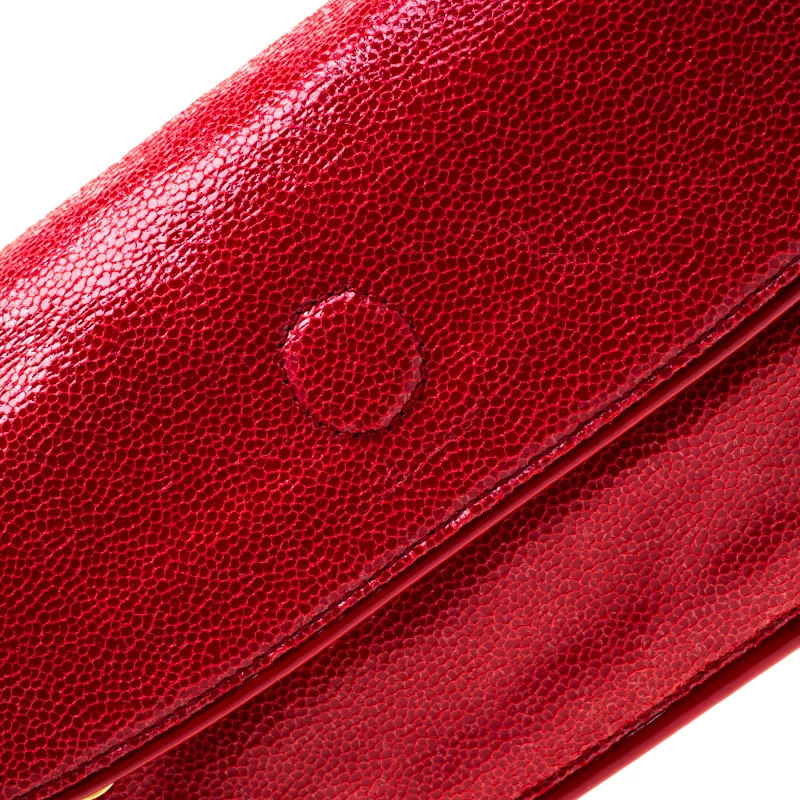 Stella McCartney Red Faux Leather Appaloosa Clutch For Women 7 Stella McCartney Red Faux Leather Appaloosa Clutch For Women - Image 5
