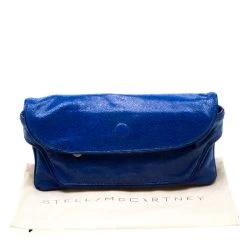 Stella McCartney Blue Faux Leather Appaloosa Clutch For Women -Stella McCartney Sales luxury women stella mccartney used handbags p197181 001