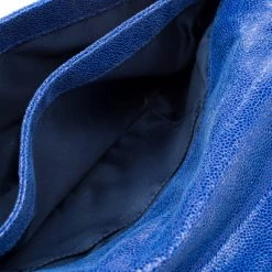 Stella McCartney Blue Faux Leather Appaloosa Clutch For Women -Stella McCartney Sales luxury women stella mccartney used handbags p197181 005