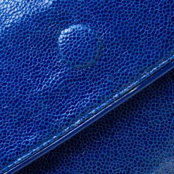 Stella McCartney Blue Faux Leather Appaloosa Clutch For Women -Stella McCartney Sales luxury women stella mccartney used handbags p197181 009