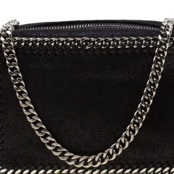 Stella McCartney Black Shaggy Deer Faux Leather Falabella Crossbody Bag For Women -Stella McCartney Sales luxury women stella mccartney used handbags p198677 1559220939 014