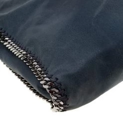 Stella McCartney Dark Green Faux Leather Small Falabella Tote For Women -Stella McCartney Sales luxury women stella mccartney used handbags p200550 010