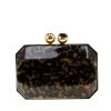 Stella McCartney Black/Brown Plexiglass Lucia Clutch For Women -Stella McCartney Sales luxury women stella mccartney used handbags p200787 008