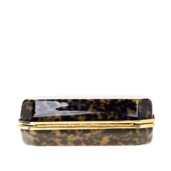 Stella McCartney Black/Brown Plexiglass Lucia Clutch For Women -Stella McCartney Sales luxury women stella mccartney used handbags p200787 011