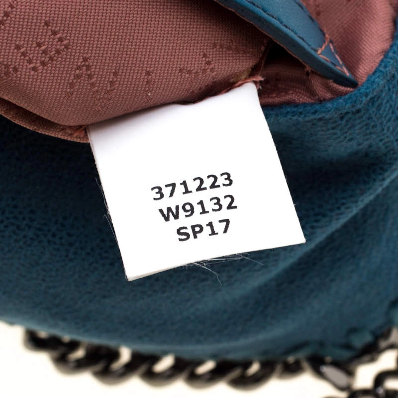 Stella McCartney Blue Faux Leather Mini Falabella Tote For Women 10 Stella McCartney Blue Faux Leather Mini Falabella Tote For Women - Image 8