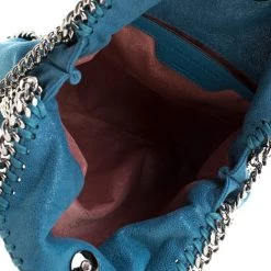 Stella McCartney Blue Faux Leather Mini Falabella Tote For Women 20 Stella McCartney Blue Faux Leather Mini Falabella Tote For Women -Stella McCartney Sales luxury women stella mccartney used handbags p209318 005