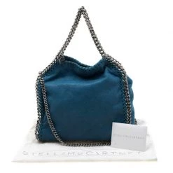 Stella McCartney Blue Faux Leather Mini Falabella Tote For Women 23 Stella McCartney Blue Faux Leather Mini Falabella Tote For Women -Stella McCartney Sales luxury women stella mccartney used handbags p209318 008
