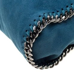 Stella McCartney Blue Faux Leather Mini Falabella Tote For Women 24 Stella McCartney Blue Faux Leather Mini Falabella Tote For Women -Stella McCartney Sales luxury women stella mccartney used handbags p209318 011