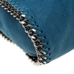 Stella McCartney Blue Faux Leather Mini Falabella Tote For Women 25 Stella McCartney Blue Faux Leather Mini Falabella Tote For Women -Stella McCartney Sales luxury women stella mccartney used handbags p209318 012
