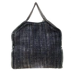 Stella McCartney Blue Boucle Fabric Small Falabella Tote For Women 16 Stella McCartney Blue Boucle Fabric Small Falabella Tote For Women -Stella McCartney Sales luxury women stella mccartney used handbags p212023 001