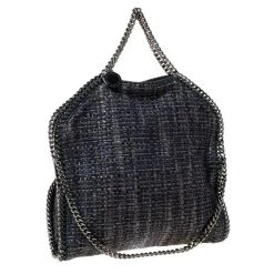 Stella McCartney Blue Boucle Fabric Small Falabella Tote For Women 15 Stella McCartney Blue Boucle Fabric Small Falabella Tote For Women -Stella McCartney Sales luxury women stella mccartney used handbags p212023 003