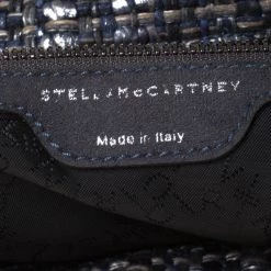 Stella McCartney Blue Boucle Fabric Small Falabella Tote For Women 20 Stella McCartney Blue Boucle Fabric Small Falabella Tote For Women -Stella McCartney Sales luxury women stella mccartney used handbags p212023 012