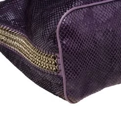 Stella McCartney Purple Faux Python Bailey Boo Hobo For Women -Stella McCartney Sales luxury women stella mccartney used handbags p215229 005