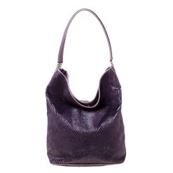 Stella McCartney Purple Faux Python Bailey Boo Hobo For Women