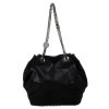 Stella McCartney Black Faux Leather Bucket Bag For Women -Stella McCartney Sales luxury women stella mccartney used handbags p216636 001