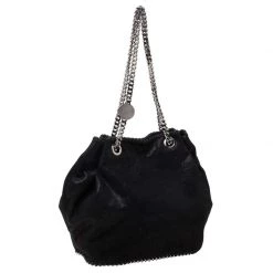 Stella McCartney Black Faux Leather Bucket Bag For Women 15 Stella McCartney Black Faux Leather Bucket Bag For Women -Stella McCartney Sales luxury women stella mccartney used handbags p216636 008