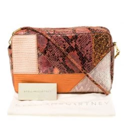 Stella McCartney Multicolor Faux Exotic Leather And Glitter Waverly Shoulder Bag For Women -Stella McCartney Sales luxury women stella mccartney used handbags p218410 007