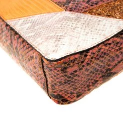 Stella McCartney Multicolor Faux Exotic Leather And Glitter Waverly Shoulder Bag For Women -Stella McCartney Sales luxury women stella mccartney used handbags p218410 011