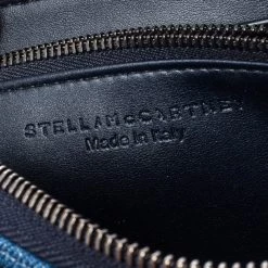 Stella McCartney Blue Denim Falabella Zip Around Wallet For Women -Stella McCartney Sales luxury women stella mccartney used handbags p221313 002