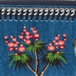 Stella McCartney Blue Denim Falabella Zip Around Wallet For Women -Stella McCartney Sales luxury women stella mccartney used handbags p221313 010
