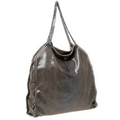 Stella McCartney Metallic Python Faux Leather Large Falabella Tote For Women -Stella McCartney Sales luxury women stella mccartney used handbags p227258 008